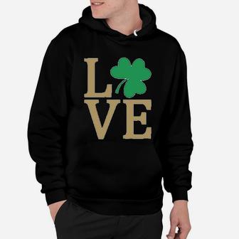 Irish Clover Love St Patrick's Day Cute Irish Hoodie - Seseable