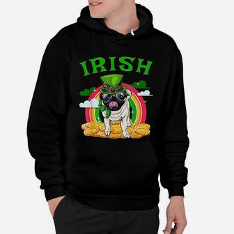 Irish Pug Funny St Patricks Day Leprechaun Dog Hoodie - Seseable