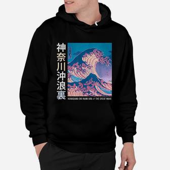 Japanese Wave Vintage Hoodie - Seseable