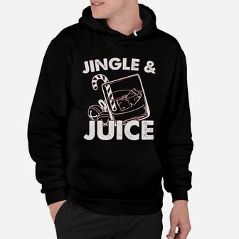 Jingle And Juice Funny Santa Sarcastic Christmas Party Hoodie - Seseable