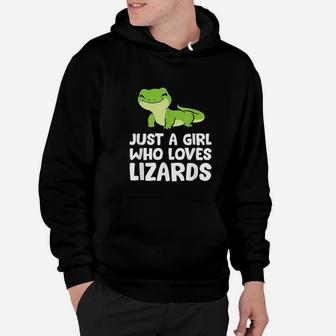 Just A Girl Who Loves Lizards Reptile Lizard Mom Hoodie - Seseable
