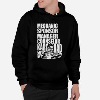 Karting Dad Shirt | Mechanic Sponsor Manager Counselor Kart Hoodie - Seseable