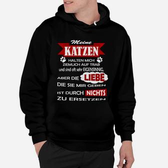 Katzen Liebe Unersetzlich Hoodie - Seseable