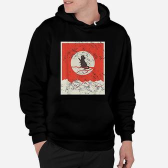 Kawaii Japanese Anime Vintage Japanese Cat Design Hoodie - Seseable