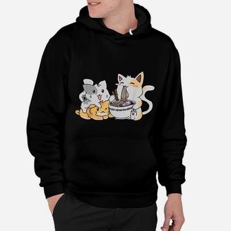 Kawaii Neko Ramen Anime Cat Noodles Hoodie - Seseable