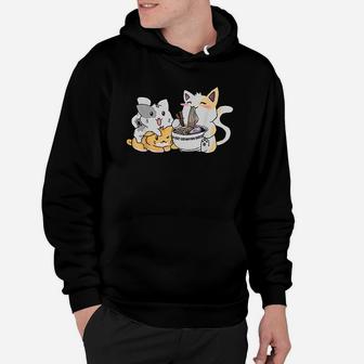 Kawaii Neko Ramen Anime Cat Noodles Hoodie - Seseable