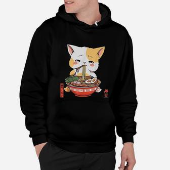 Kawaii Ramen Cute Ramen Cat Japanese Noodle Funny Anime Hoodie - Seseable