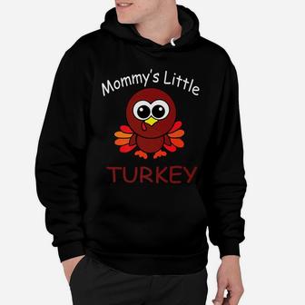 Kids Mommys Little Turkey Cute Thanksgiving Hoodie - Seseable