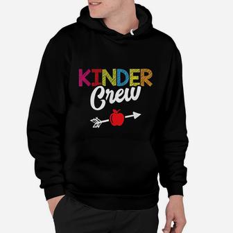 Kinder Crew Kindergarten Teacher Student Kids Back To School Hoodie - Seseable