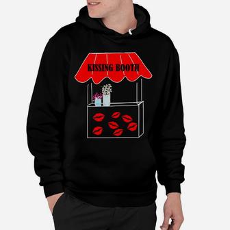 Kissing Booth Free Kisses Funny Valentines Day Hoodie - Seseable