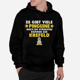 Krefeld Stolz Pinguine Fan Hoodie, Lokalpatriotisches Design - Seseable