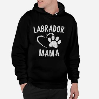 Labrador Mama Gift Black Golden Lab Mom Hoodie - Seseable