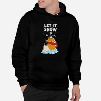 Let It Snow Corgi Christmas Shirt Funny Dog Lover Gifts Hoodie - Seseable