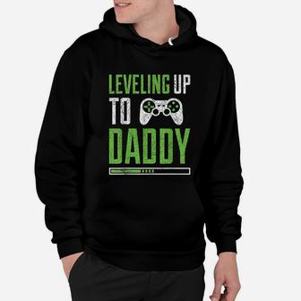 Leveling Up To Daddy Promoted To Dad Hoodie - Seseable