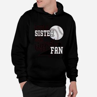 Little Sister And Biggest Fan Baseball Family Hoodie - Seseable
