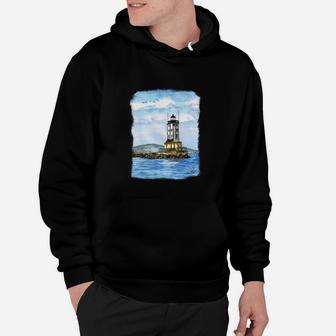 Los Angeles Lighthouse Angeles Gate San Pedro Original Art Hoodie - Seseable