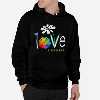 Love Gay Pride Proudmom Lgbt Gay Art Flower Shirt Hoodie - Seseable