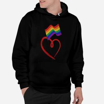 Love Wins Heart - Lgbt Gay Lesbian Rainbow Pride - Mens Muscle T-shirt Hoodie - Seseable