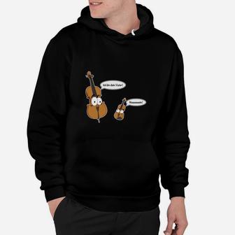 Lustiges Cartoon Musikinstrumenten Hoodie – Melodie im Taschenformat Design - Seseable