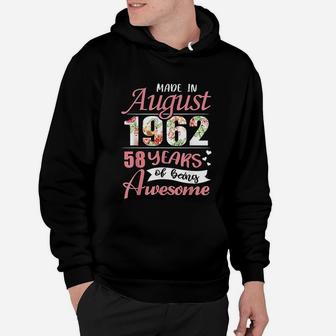 Made In August 1962 60th Years Of Being Awesome Hoodie - Seseable