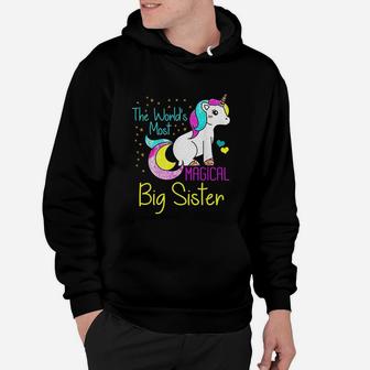 Magical Unicorn Big Sister Cute Fun Hoodie - Seseable