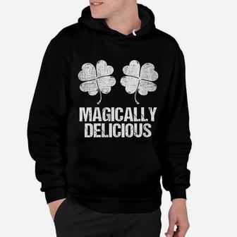 Magically Delicious Shamrock St Patricks Day Hoodie - Seseable