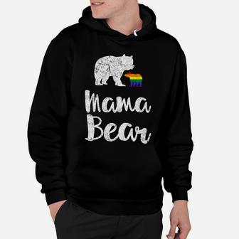 Mama Bear Rainbow Baby Weathered Hoodie - Seseable