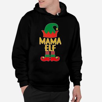 Mama Elf Christmas Dads Moms Matching Tee Hoodie - Seseable