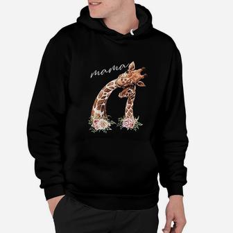 Mama Giraffe New Mom Mommy Gift For Mothers Day Hoodie - Seseable