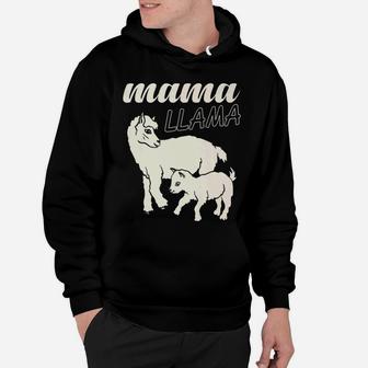 Mama Llama Lamb Cute Funny Animal Lover Gift Hoodie - Seseable