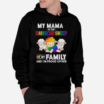 Mama Rainbow Sheep Family Proud Gay Pride Hoodie - Seseable