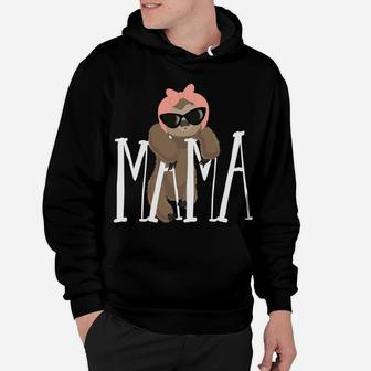 Mama Sloth For Women Funny Novelty Sloth Women Hoodie - Seseable