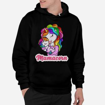 Mamacorn Unicorn Mom With Unicorn Baby Hoodie - Seseable