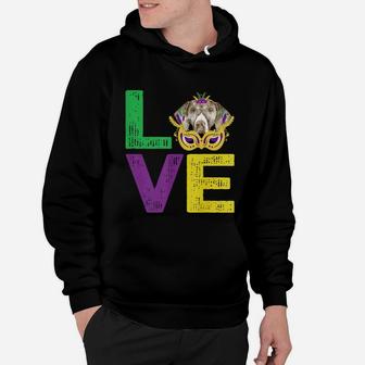 Mardi Gras Fat Tuesday Costume Love German Shorthair Pointer Funny Gift For Dog Lovers Hoodie - Seseable
