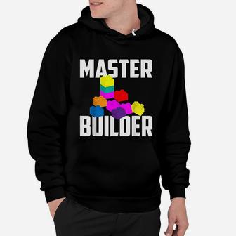 Master Builder Cute Master Block Builder Bricks Gift Hoodie - Seseable