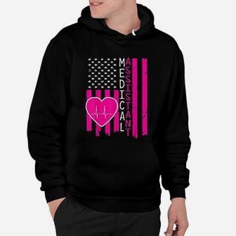 Medical Assistant American Flag Medical Assistant Hoodie - Seseable