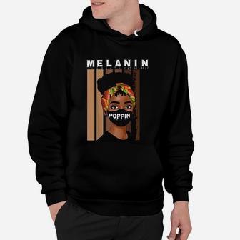 Melanin Shades Poppin Drippin Black Afro Pride Hoodie - Seseable