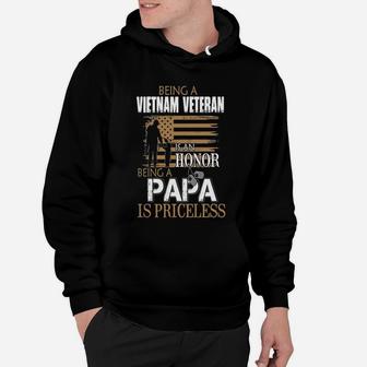 Mens Being Vietnam Veteran Is An Honor Papa Is Priceless T Shirts Hoodie - Seseable