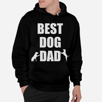 Mens Best Dog Dad Funny Gift Men Fathers Day Doggy Hoodie - Seseable