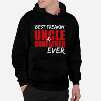Mens Best Freakin Uncle Godfather Funny Gif For Uncle Hoodie | Seseable CA