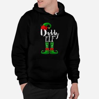 Mens Daddy Elf Matching Family Christmas Pajama Shirt Gift Men Hoodie - Seseable