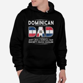 Mens Dominican Republic Dad Is Cooler Promoted To Daddy Hoodie - Seseable