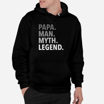 Mens Funny Fathers Day Gift For Dad Father Papa Man Myth Legend Premium Hoodie - Seseable