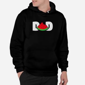 Mens Funny Watermelon Middle Dad Gift Fathers Day Premium Hoodie - Seseable
