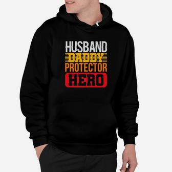 Mens Husband Daddy Protector Hero Hoodie - Seseable