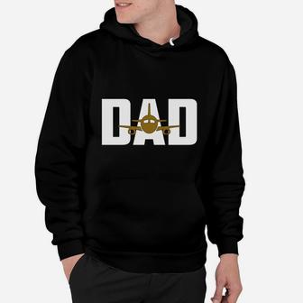 Mens Pilot Dad Airplane Couple Family Father Matching T Shir Hoodie - Seseable