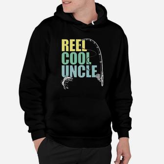 Mens Reel Cool Uncle Fishing Daddy Fathers Day Shirt Hoodie - Seseable