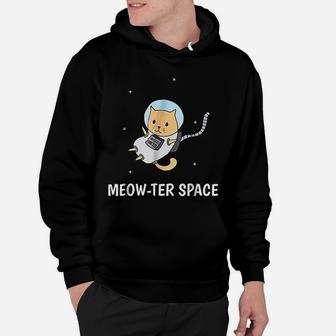 Meowter Space Funny Cat Astronaut Hoodie - Seseable