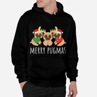 Merry Pugmas Pug Dog Funny Cute Ugly Christmas Gift Hoodie - Seseable