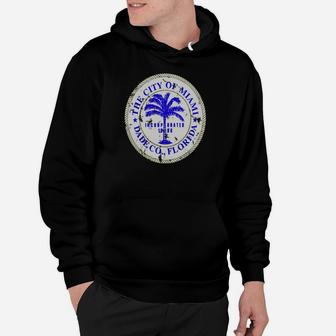 Miami Florida City Seal State Home Pride Dade County T-shirt Hoodie - Seseable